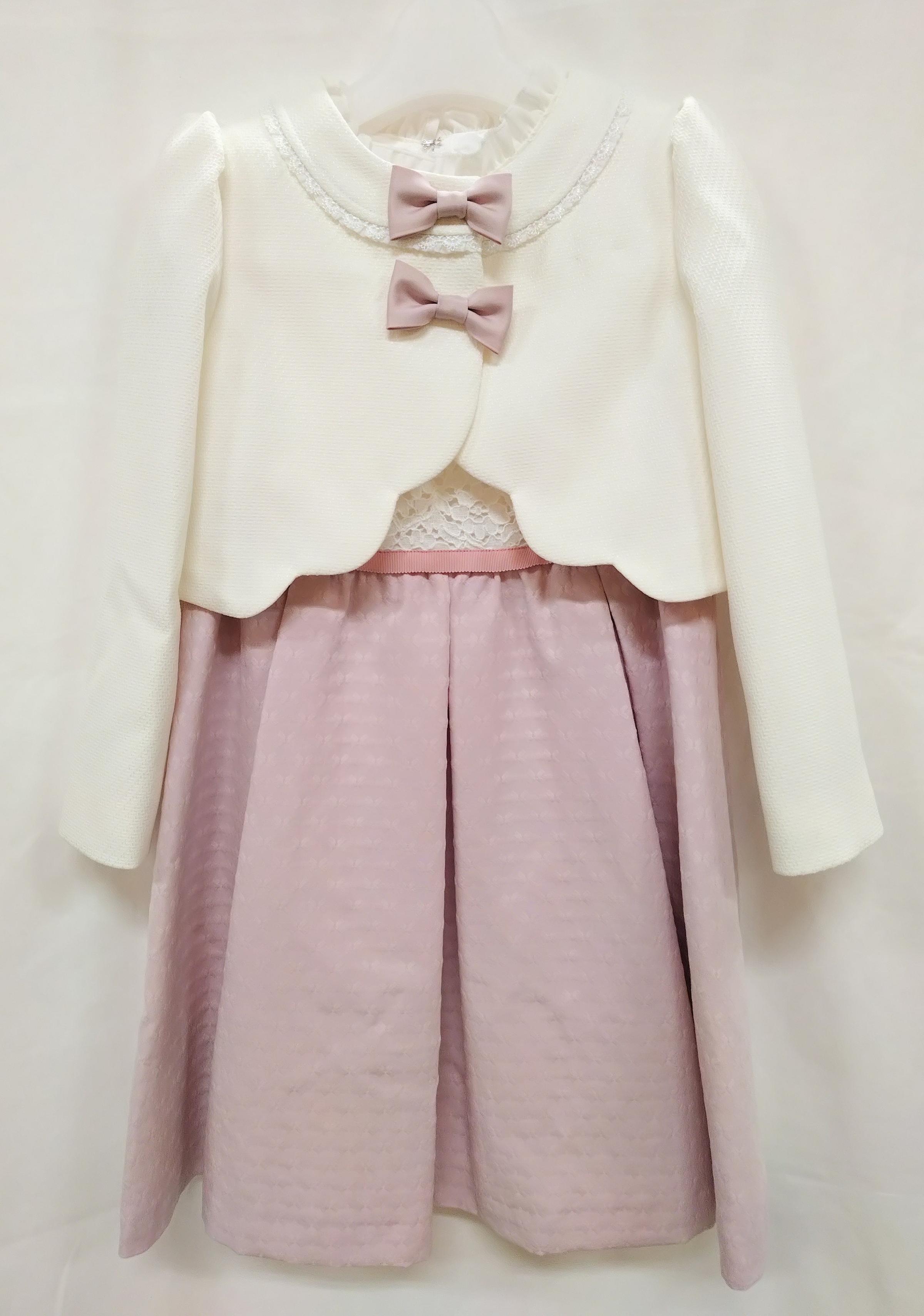 リボンモチーフボレロジャガードワンピースセット の画像1