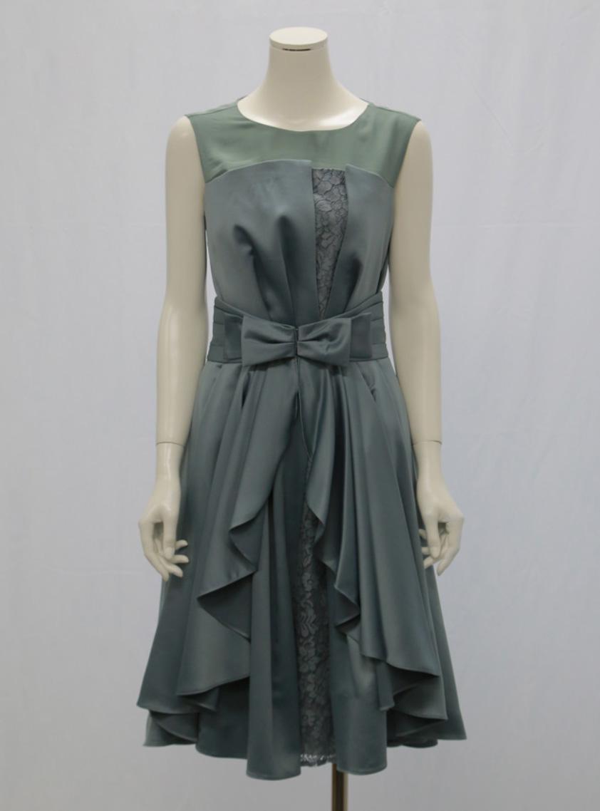 ノースリーブ切替ウエストスカート付ワンピース の画像1