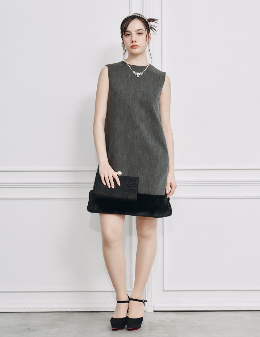 【CELFORD】裾ファーミニワンピース の画像1