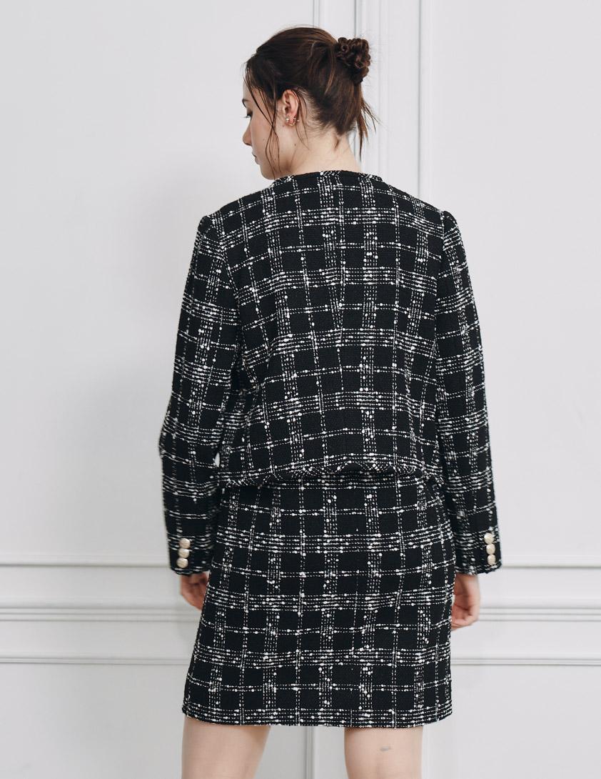 パイピングデザインツイードジャケット の画像1