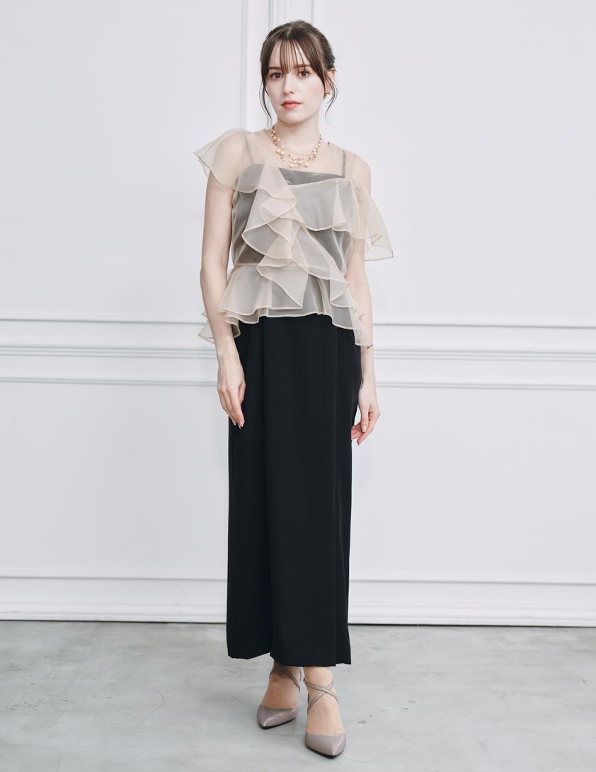 【FRAY I.D】ラッフルブラウスセットワンピース の画像1