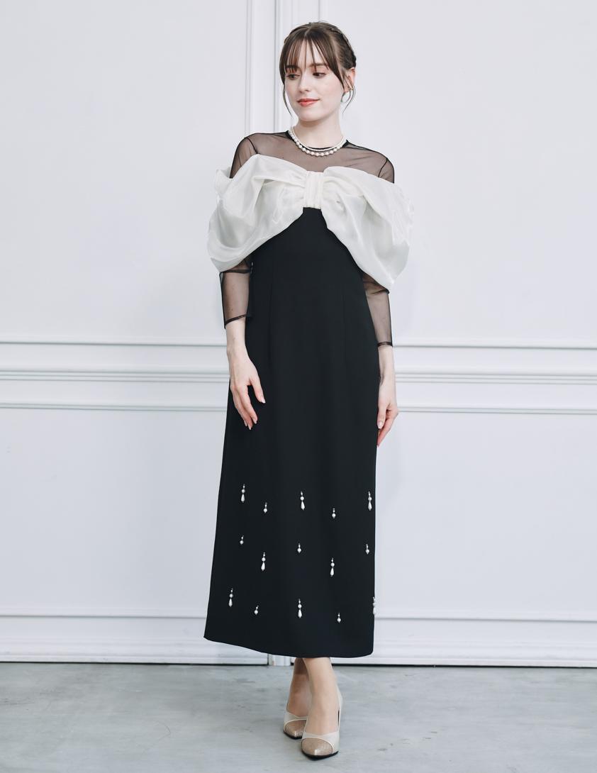 【FRAY I.D】リボンビジューワンピース の画像1