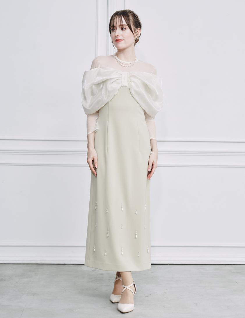 【FRAY I.D】リボンビジューワンピース の画像1