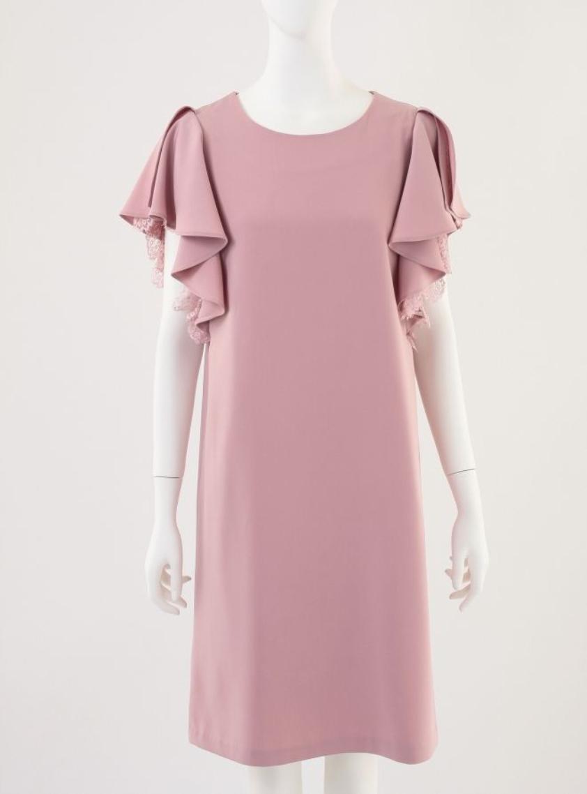 レースフリル半袖ワンピース の画像1