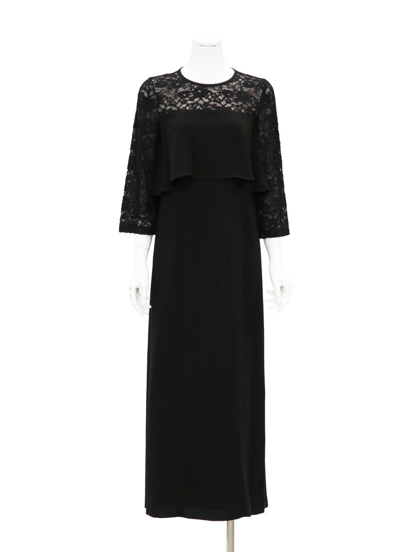 レース切り替えロングワンピース の画像1