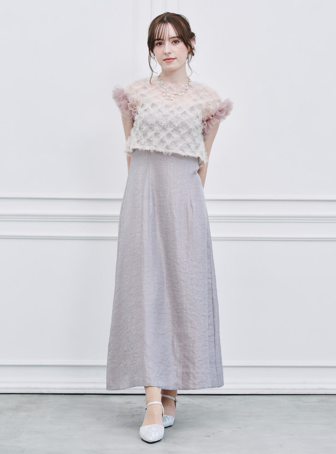 【kaene】2wayチュールブラウスカップ付きワンピース の画像1