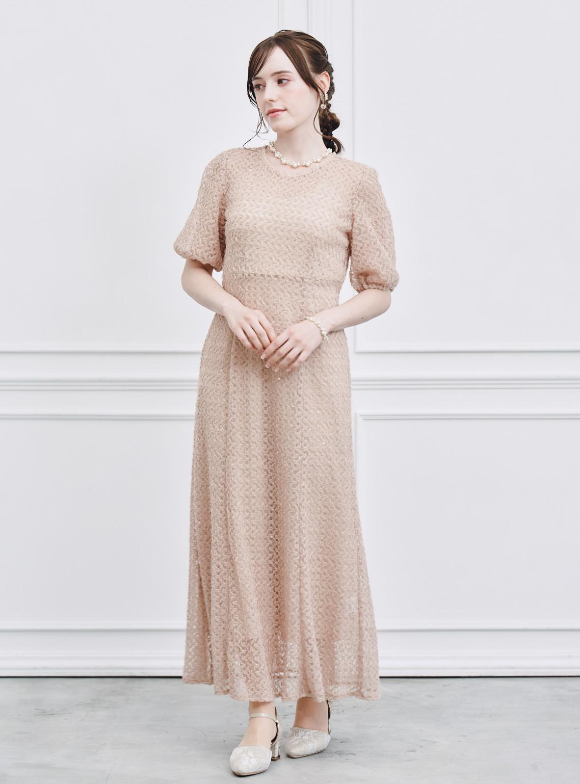 【kaene】スパンコールラメワンピース の画像1