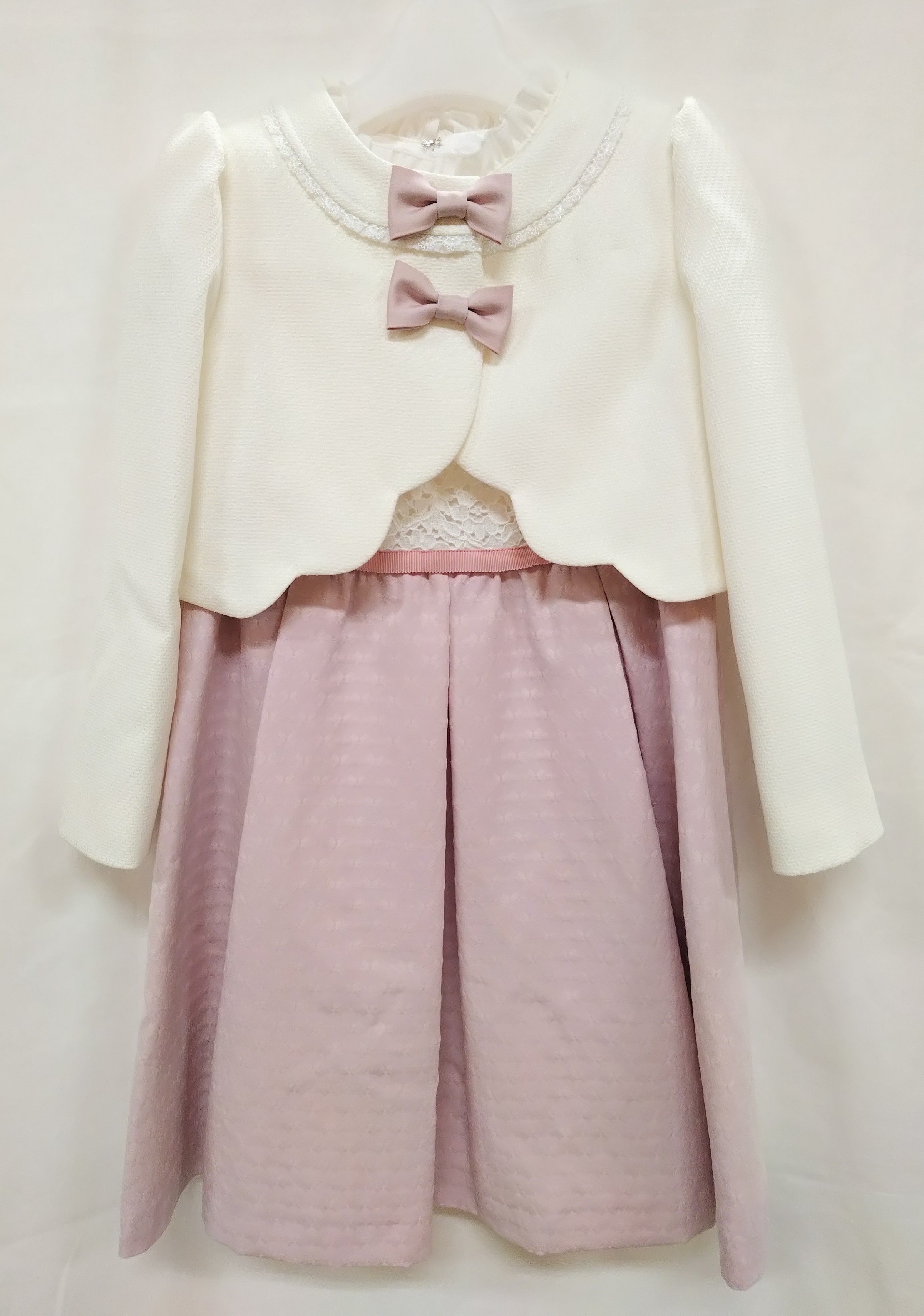 リボンモチーフボレロジャガードワンピースセット の画像1