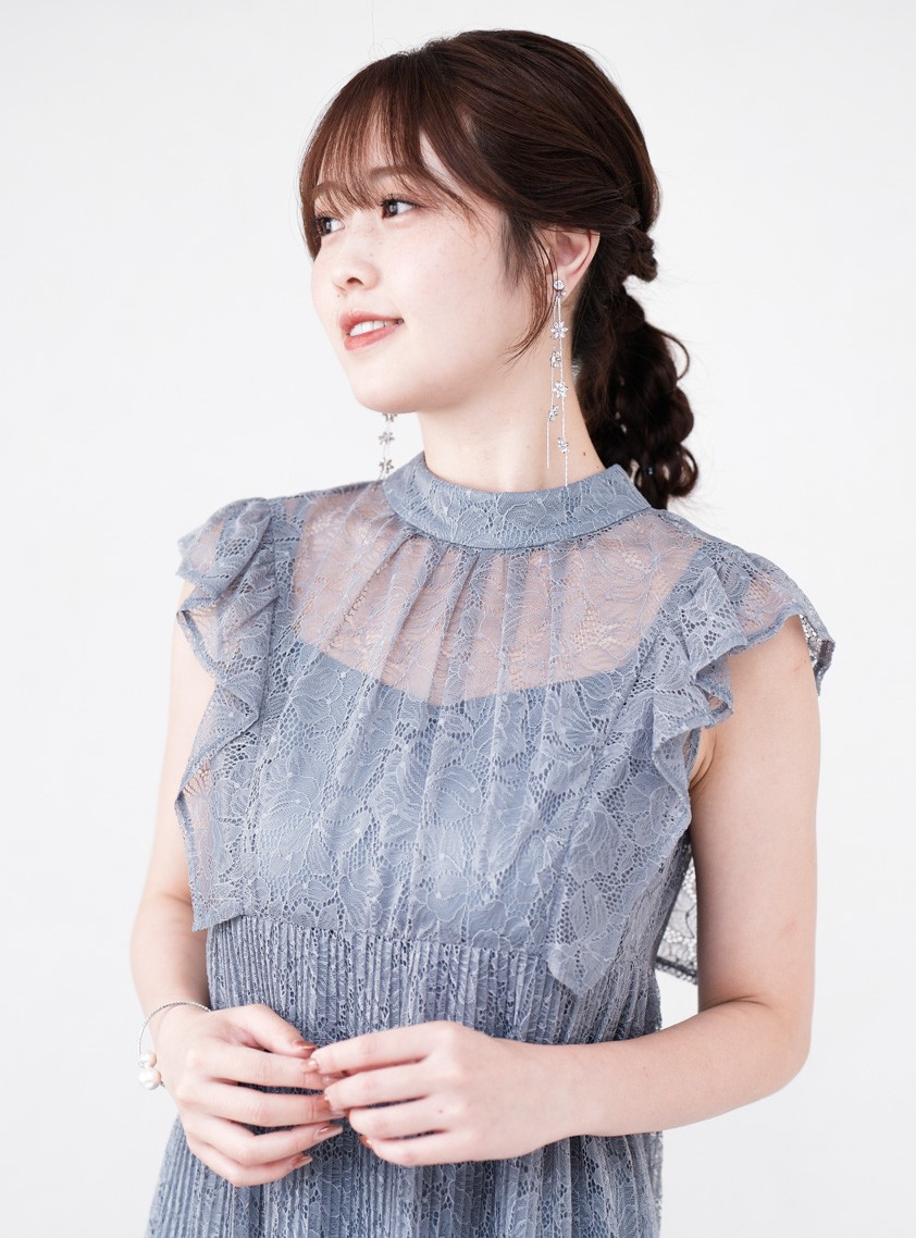 フレアスリーブバックリボンノースリーブワンピース の画像6