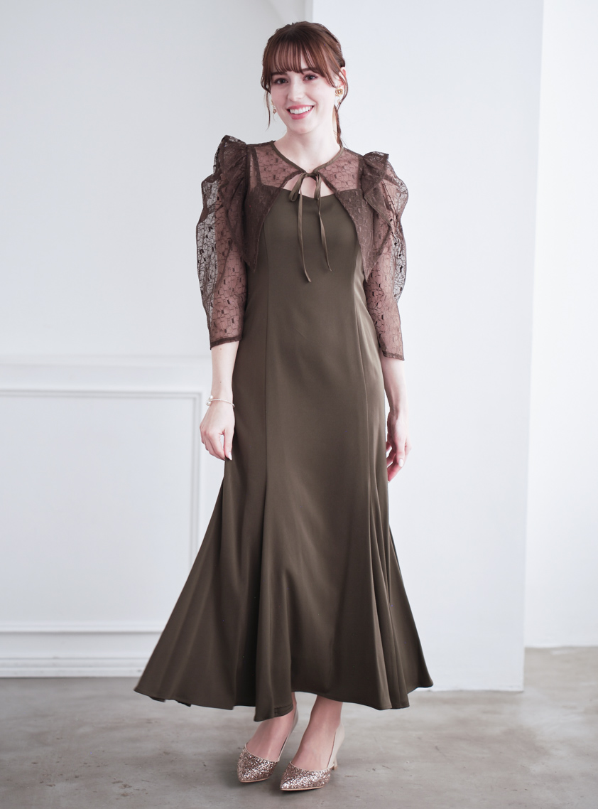 ジオメトリックボレロ2wayワンピース の画像1