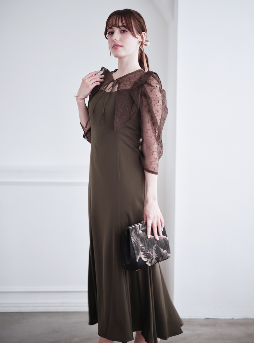 ジオメトリックボレロ2wayワンピース の画像5