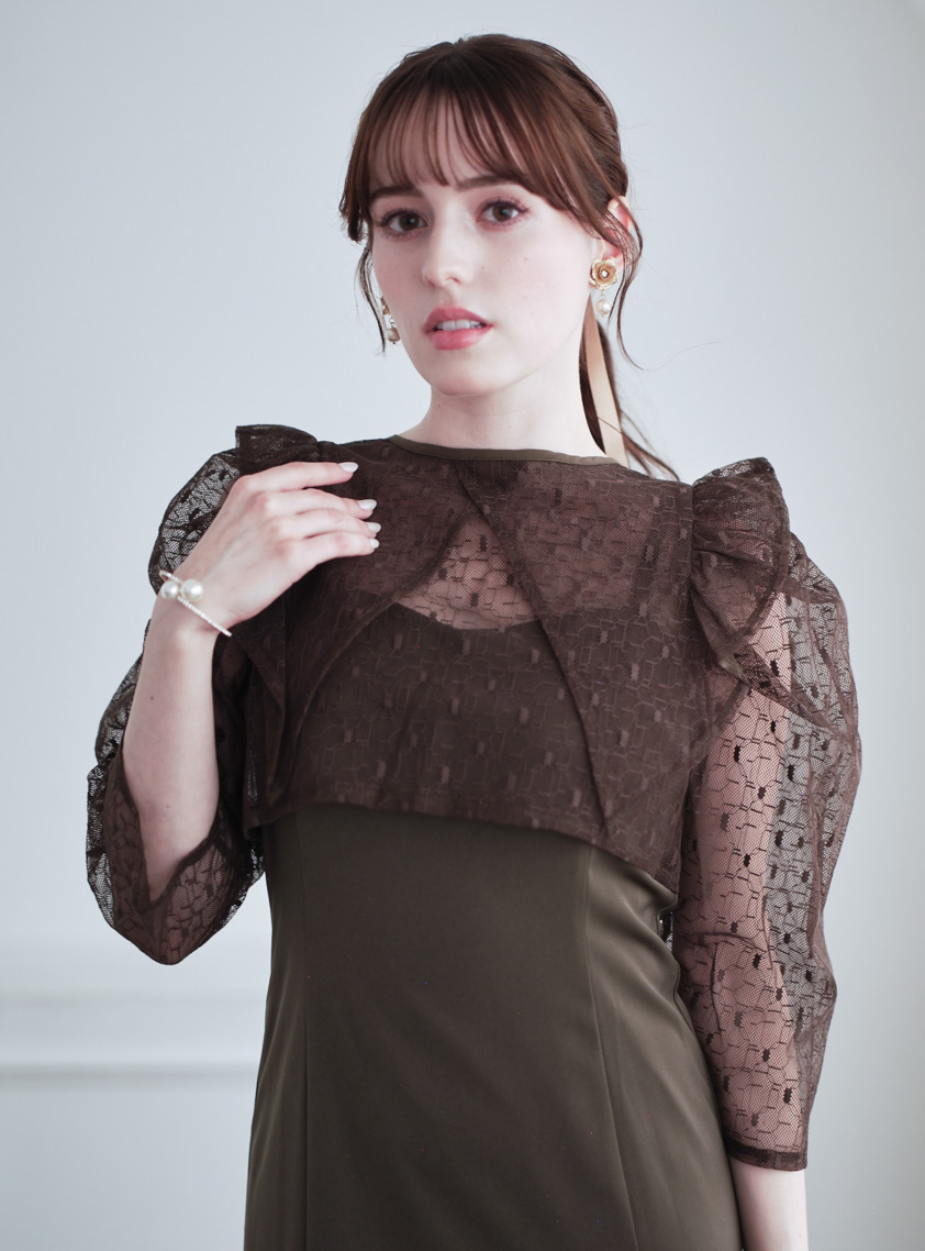 ジオメトリックボレロ2wayワンピース の画像6