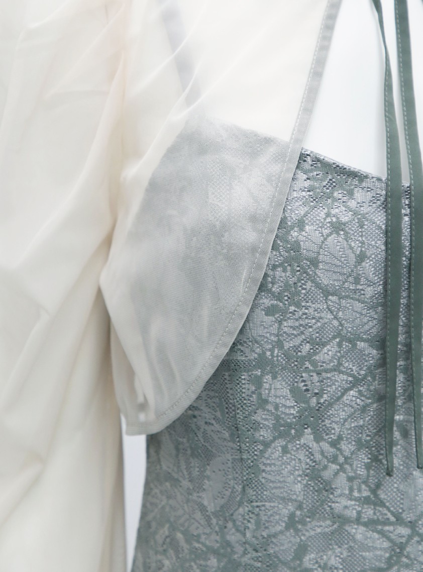 ヴィンテージレース2wayワンピース の画像11