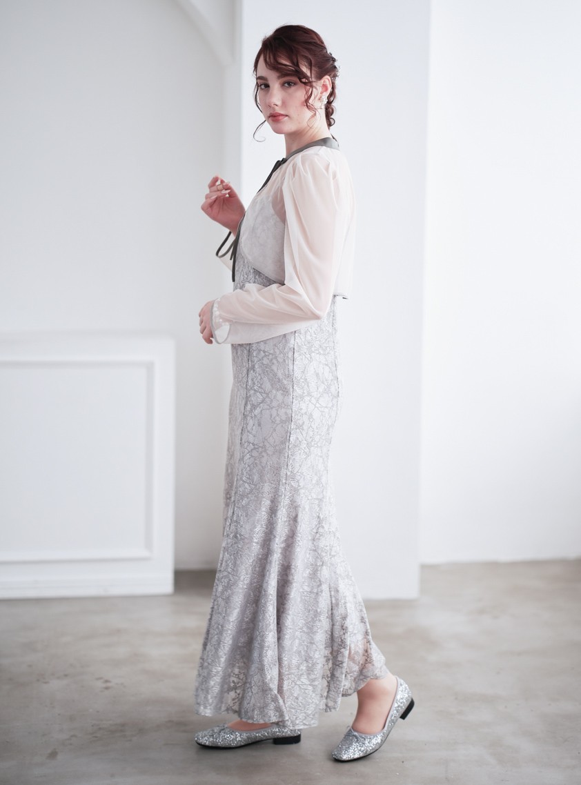 ヴィンテージレース2wayワンピース の画像2