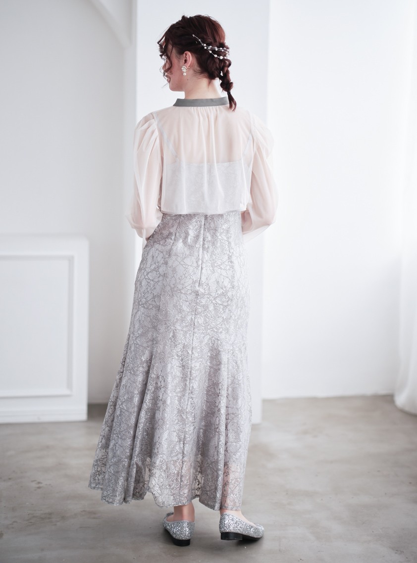 ヴィンテージレース2wayワンピース の画像3