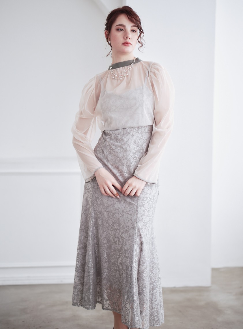 ヴィンテージレース2wayワンピース の画像4