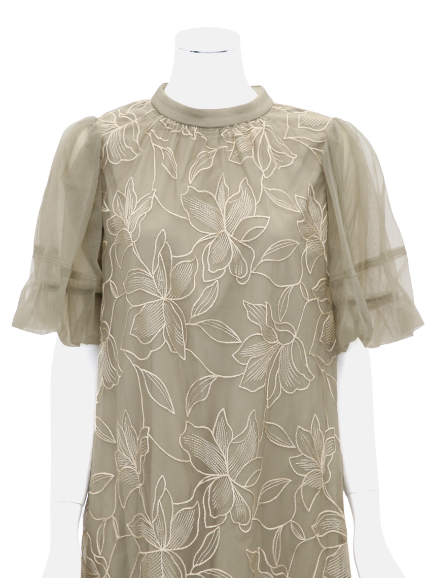 【ルルティオリジナル】リリーパターンチュールワンピース の画像10