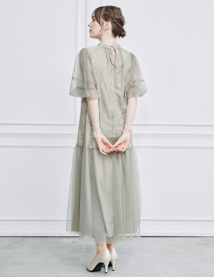 【ルルティオリジナル】リリーパターンチュールワンピース の画像3