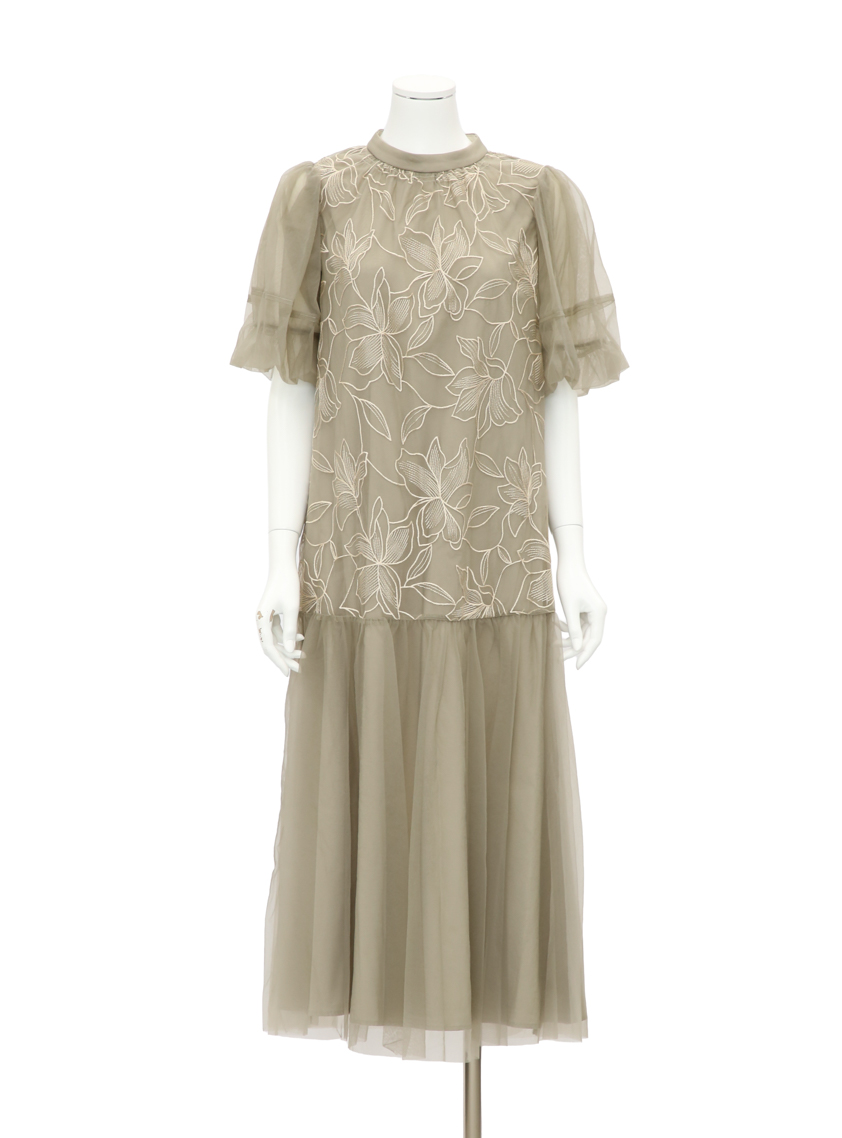 【ルルティオリジナル】リリーパターンチュールワンピース の画像7