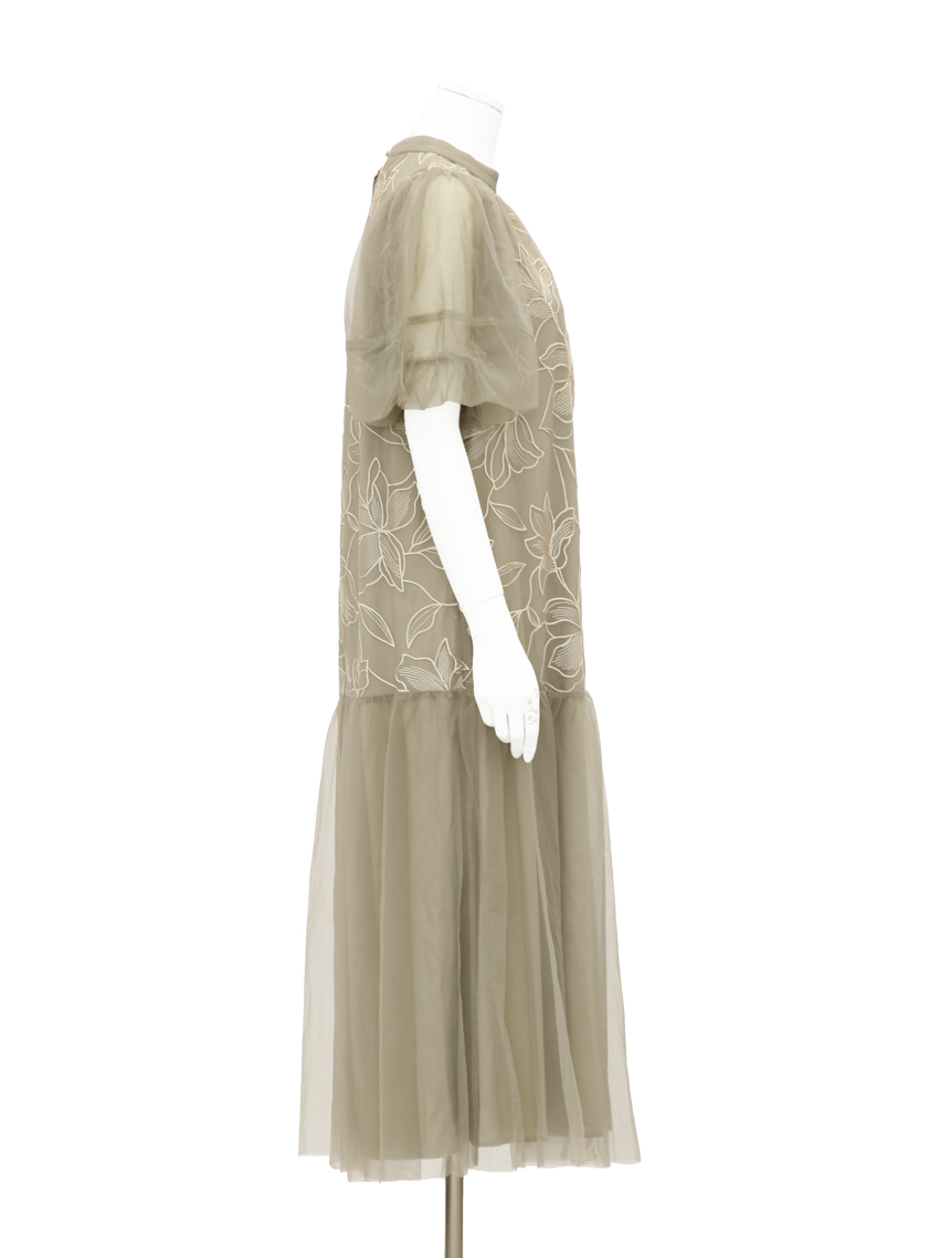 【ルルティオリジナル】リリーパターンチュールワンピース の画像8