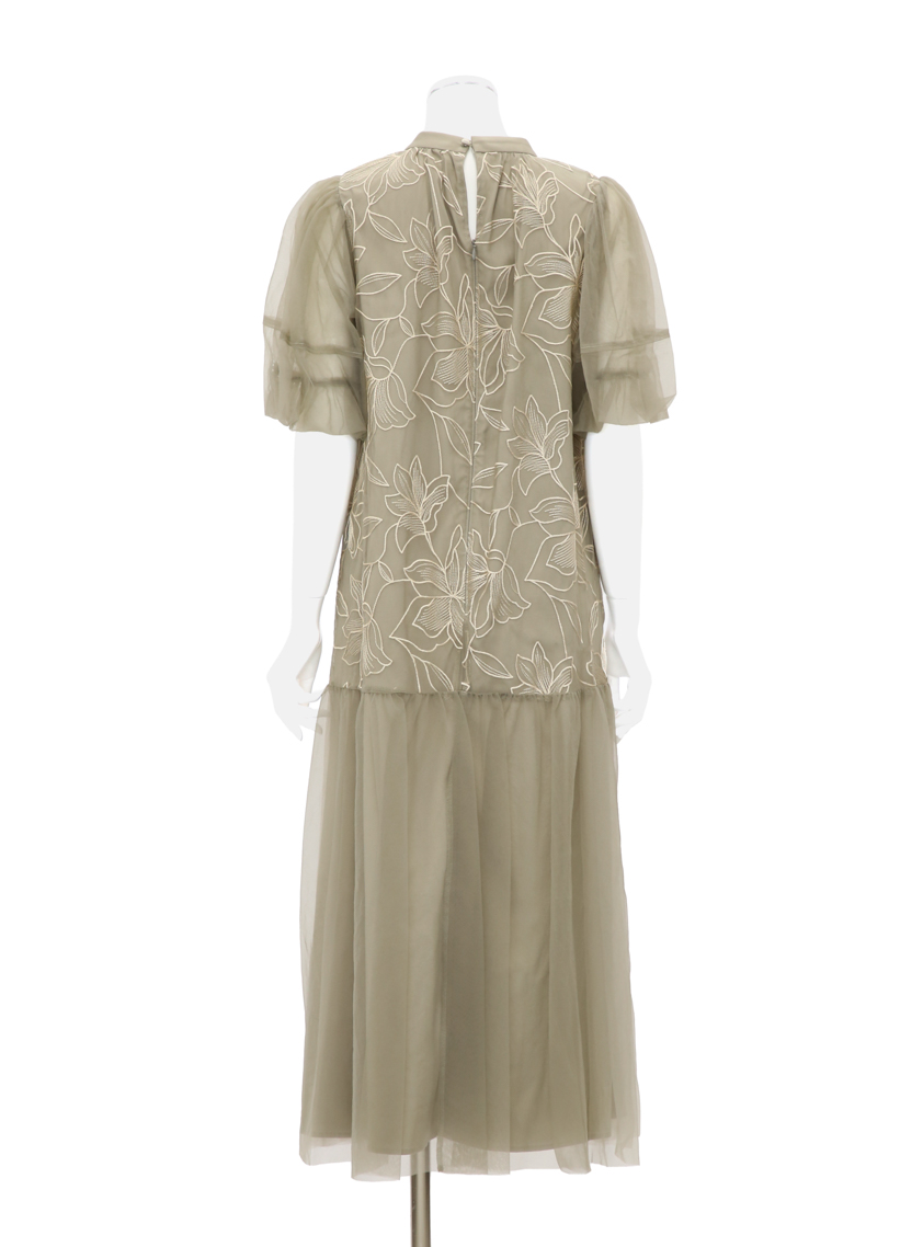 【ルルティオリジナル】リリーパターンチュールワンピース の画像9