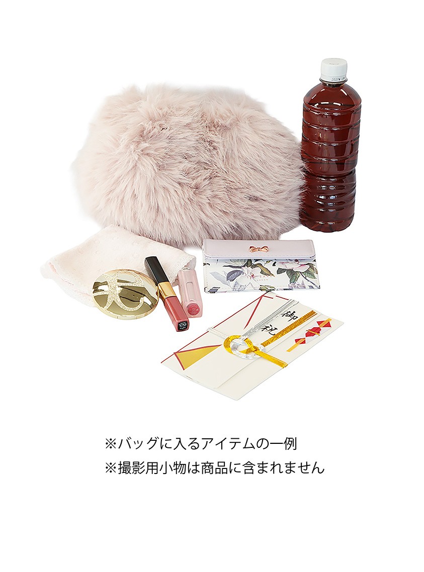 【CELFORD】フェイクファーメタルハンドルラウンドバッグ の画像4