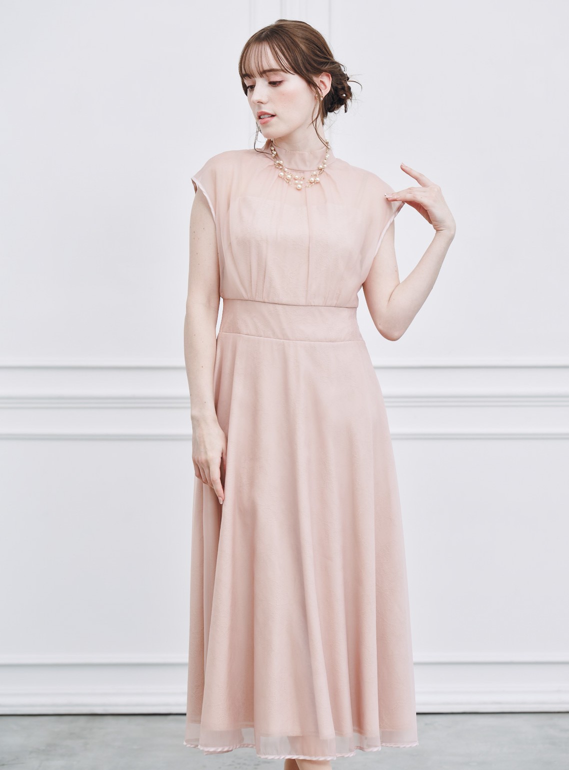 【CELFORD】チュールレースレイヤードワンピース の画像5