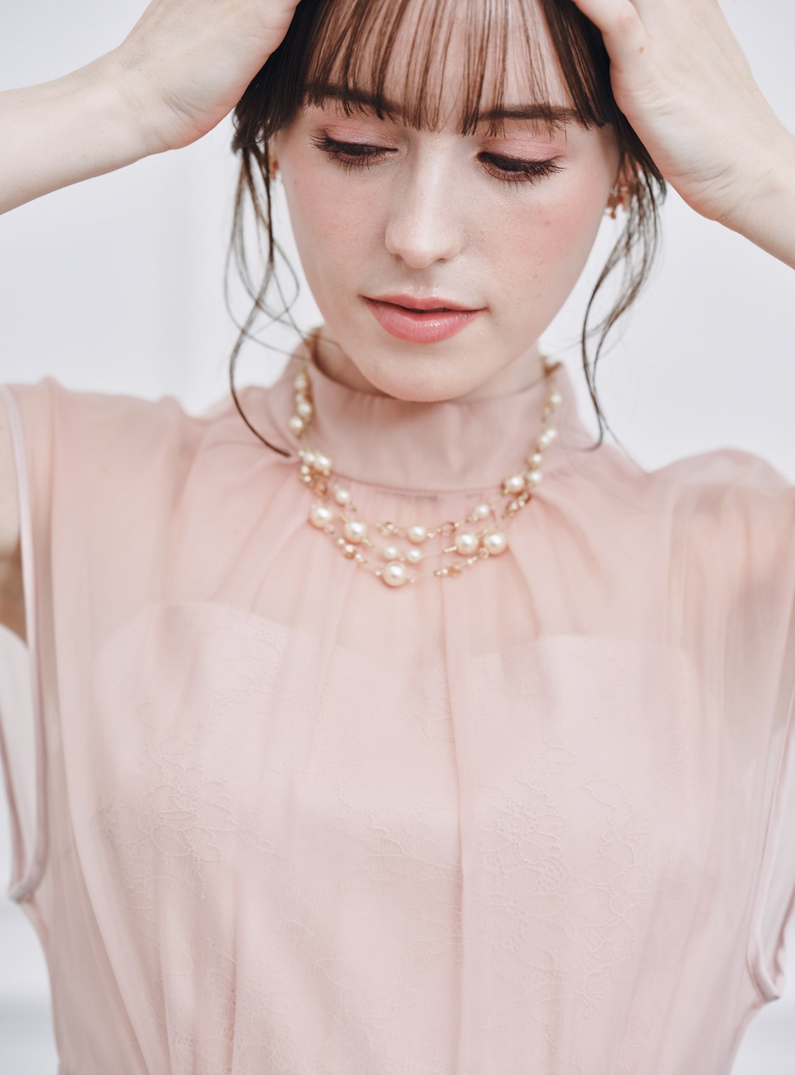 【CELFORD】チュールレースレイヤードワンピース の画像6