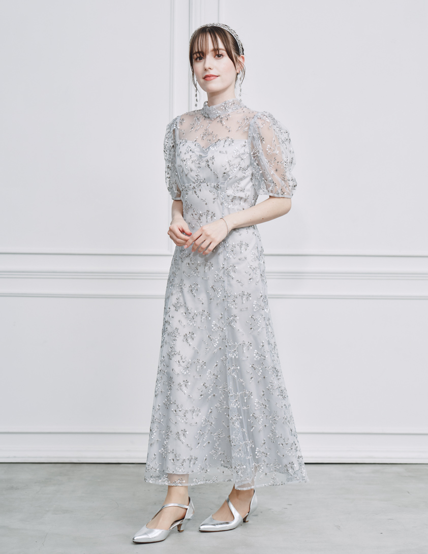 【CELFORD】バックリボンスモールフラワーワンピース の画像2