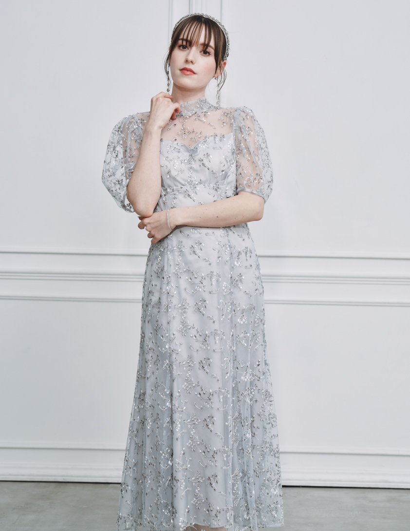 【CELFORD】バックリボンスモールフラワーワンピース の画像5