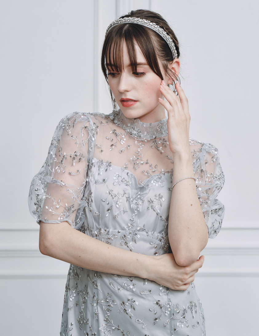 【CELFORD】バックリボンスモールフラワーワンピース の画像6