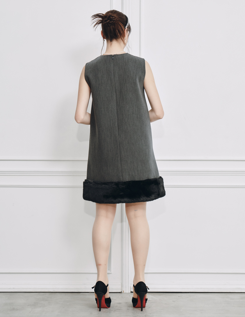 【CELFORD】裾ファーミニワンピース の画像2