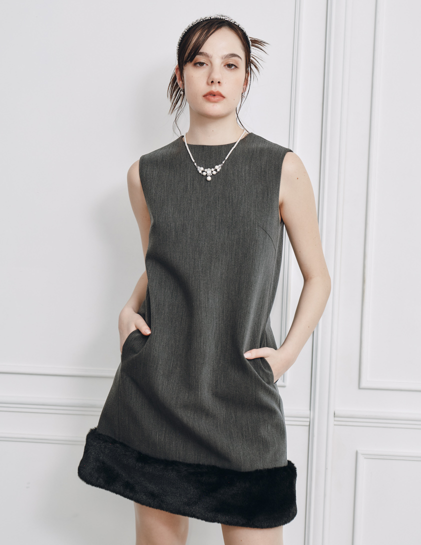 【CELFORD】裾ファーミニワンピース の画像4