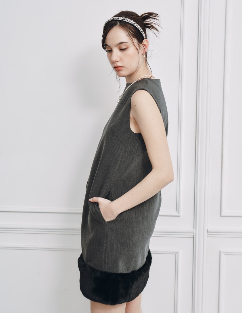 【CELFORD】裾ファーミニワンピース の画像5