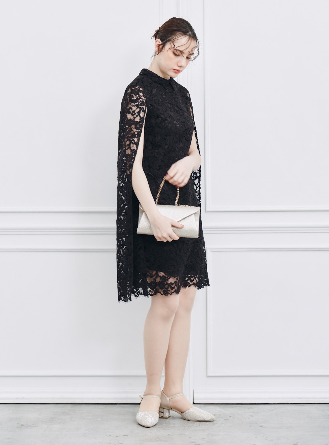 【CELFORD】レースケープワンピース の画像2