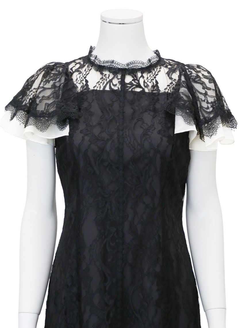 【CELFORD】フレアスリーブレースマーメイドワンピース の画像10