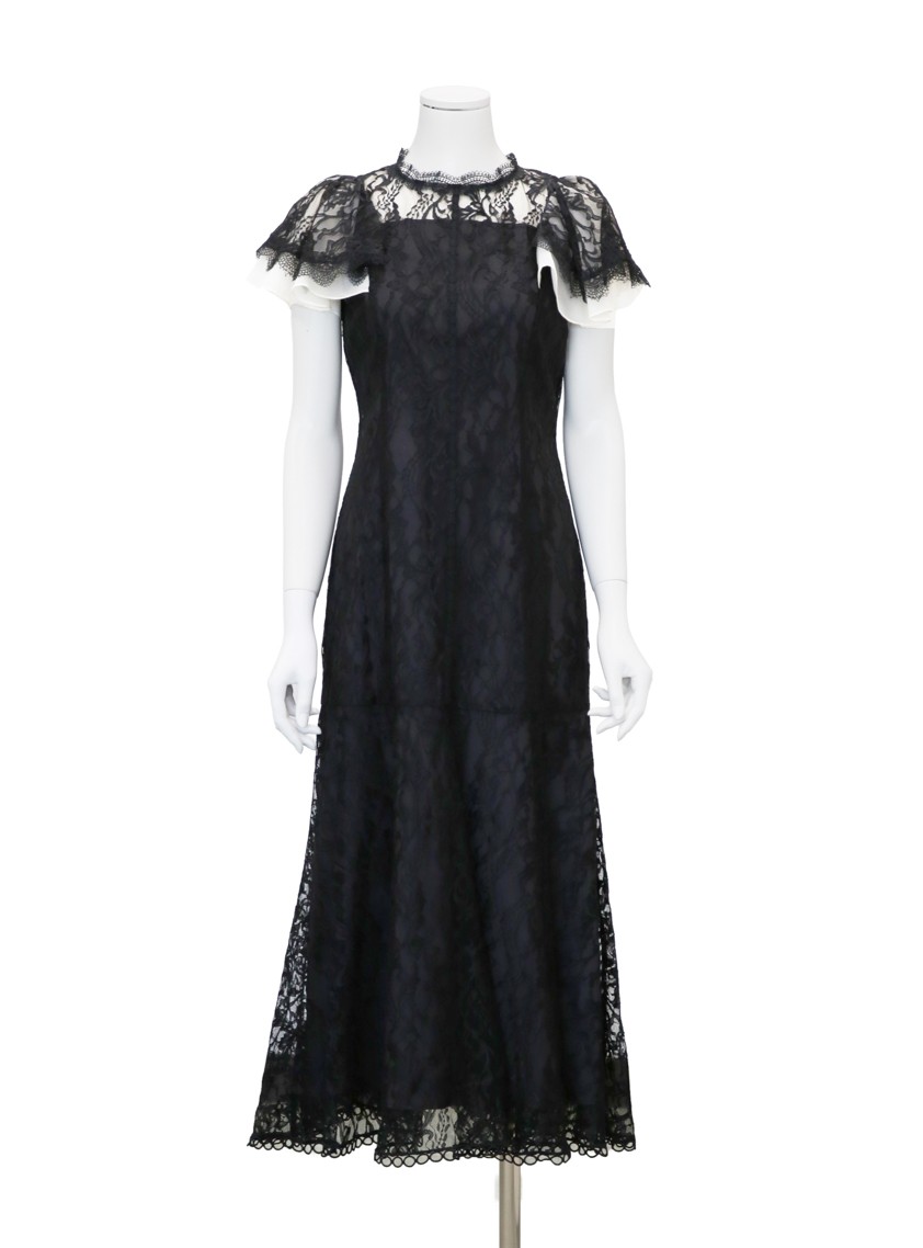 【CELFORD】フレアスリーブレースマーメイドワンピース の画像7