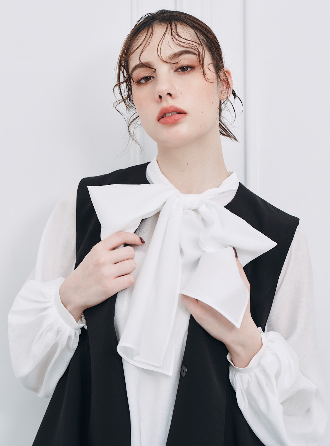 【CELFORD】ペプラムパールジレ・テーパードパンツセット の画像6