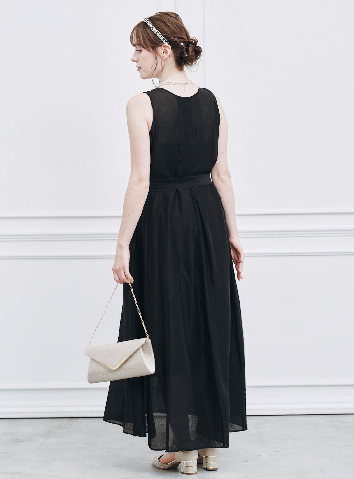 【FRAY I.D】セミシアークリアラインワンピース の画像3