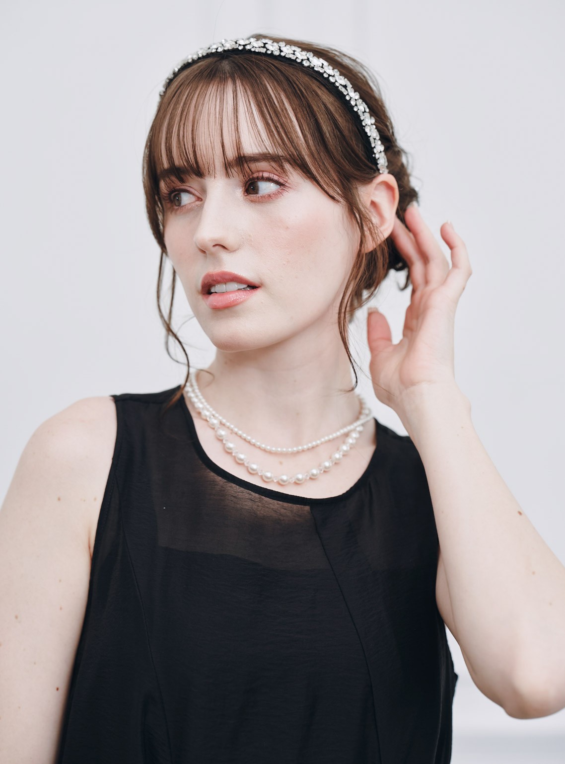 【FRAY I.D】セミシアークリアラインワンピース の画像6