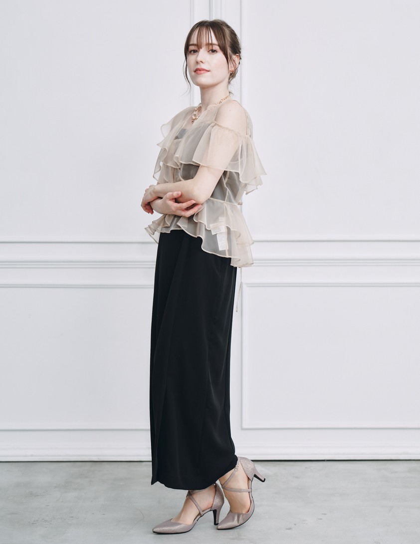 【FRAY I.D】ラッフルブラウスセットワンピース の画像2