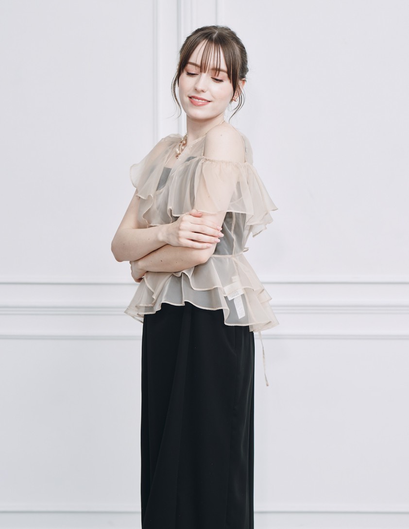 【FRAY I.D】ラッフルブラウスセットワンピース の画像5