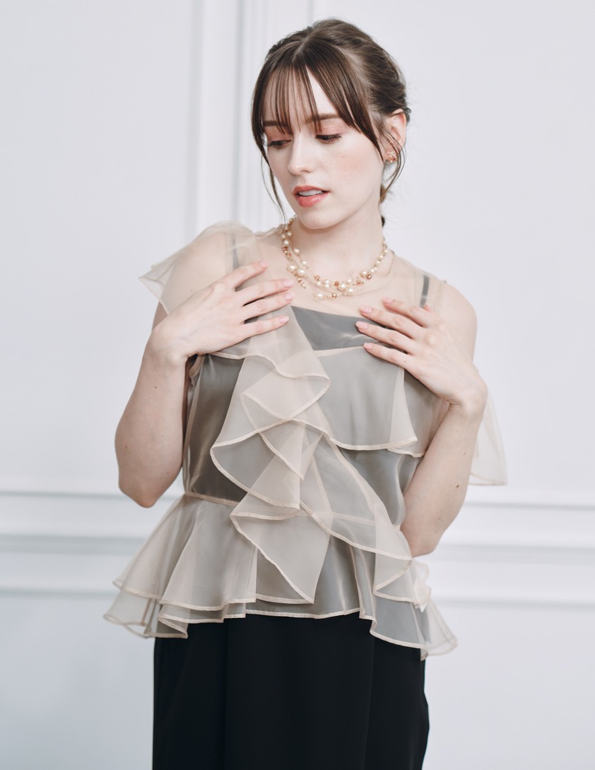 【FRAY I.D】ラッフルブラウスセットワンピース の画像6