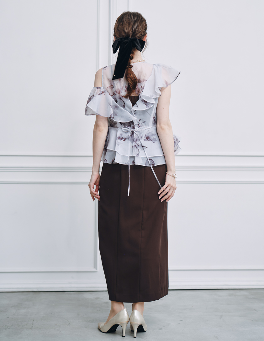 【FRAY.ID】ラッフルブラウスセットワンピース の画像3