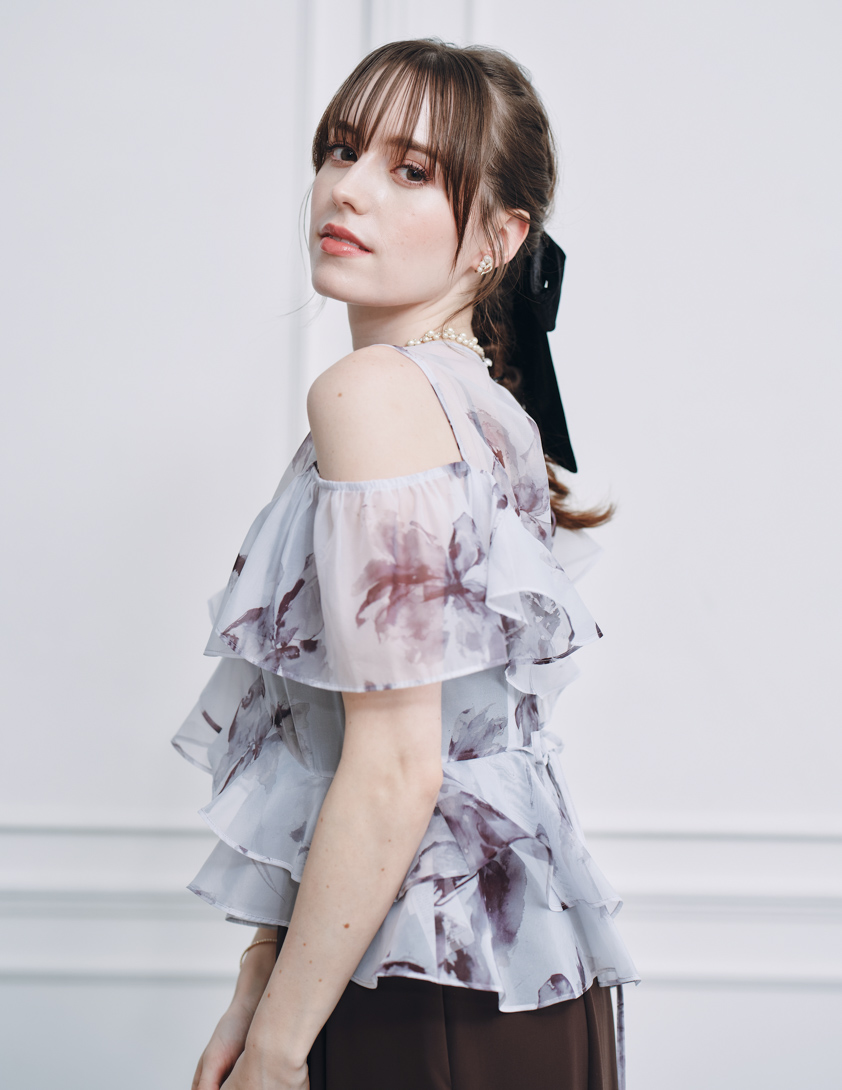 【FRAY.ID】ラッフルブラウスセットワンピース の画像5