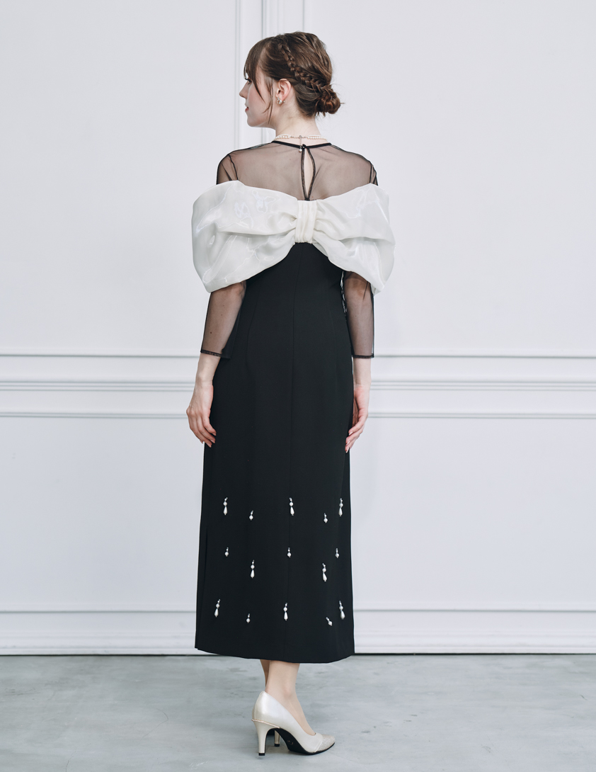 【FRAY.ID】リボンビジューワンピース の画像3