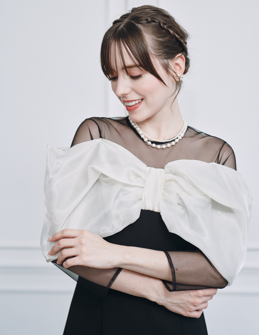 【FRAY.ID】リボンビジューワンピース の画像6