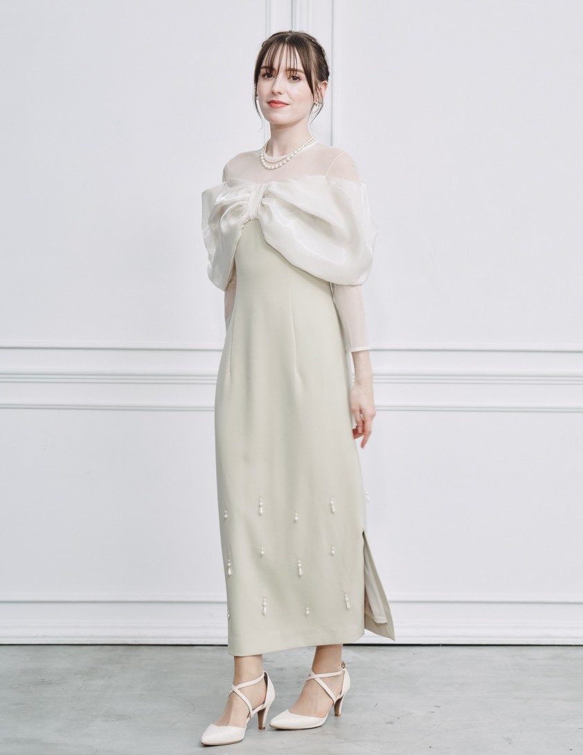 【FRAY I.D】リボンビジューワンピース の画像2