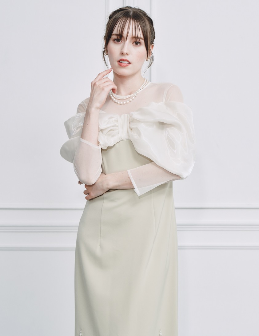 【FRAY I.D】リボンビジューワンピース の画像4