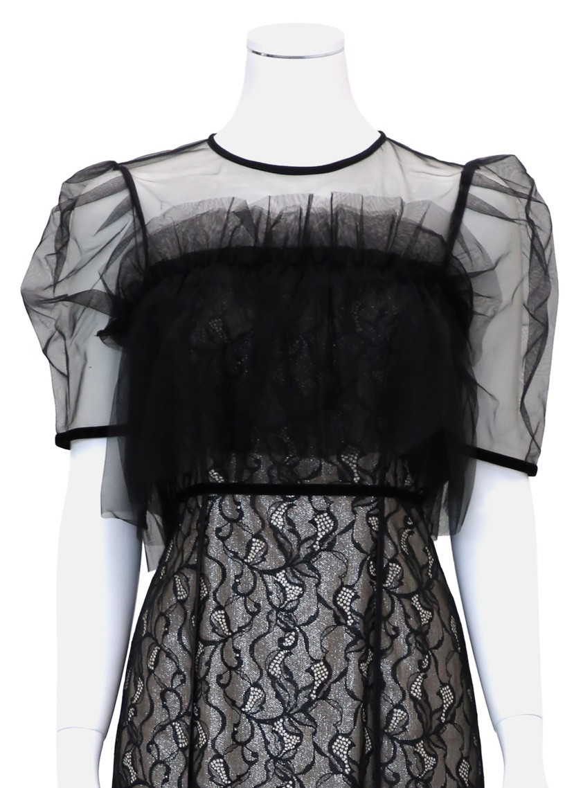 【FRAY I.D】シルバーリーフレースレイヤードワンピース の画像10